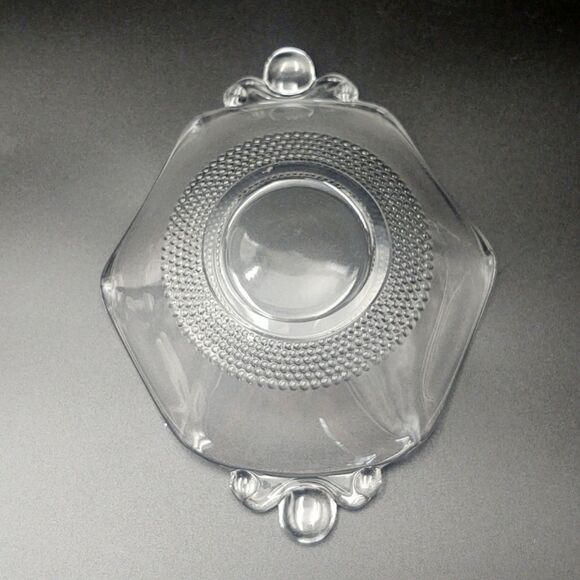 Vintage Duncan & Miller Hexagonal Candy Bowl Dish - Teardrop Pattern - Picture 4 of 4